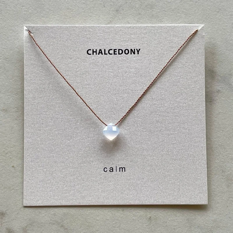 Chalcedony Necklace - Calm