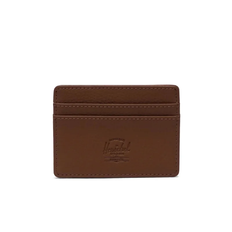 Charlie Wallet (Saddle Brown Vegan Leather)