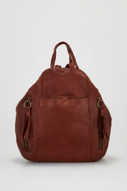 Ari Leather Tassel Backpack