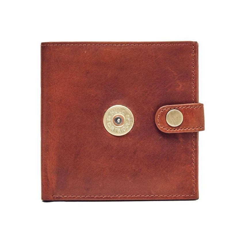 Hicks & Hides Shotgun Licence Wallet (11.5cm x 11.5cm) - Cognac