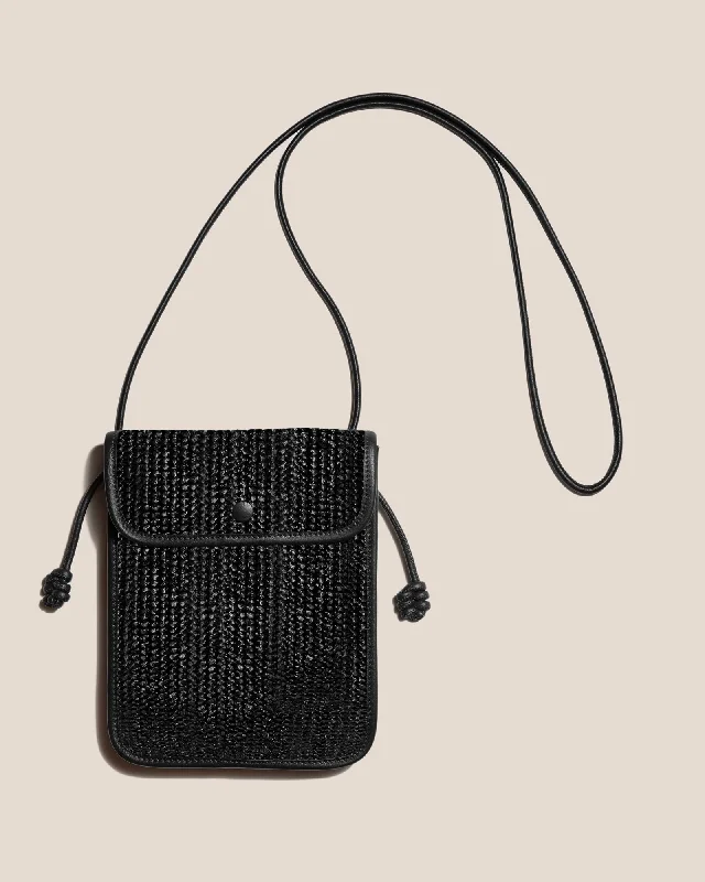 TERRA RAFFIA - Square-Flat Crossbody Bag