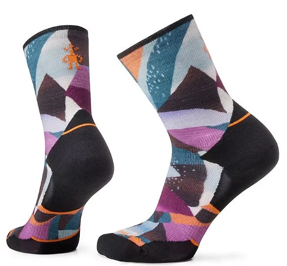 Women's Athlete Edition Run Mosaic Pieces Print Crew Socks