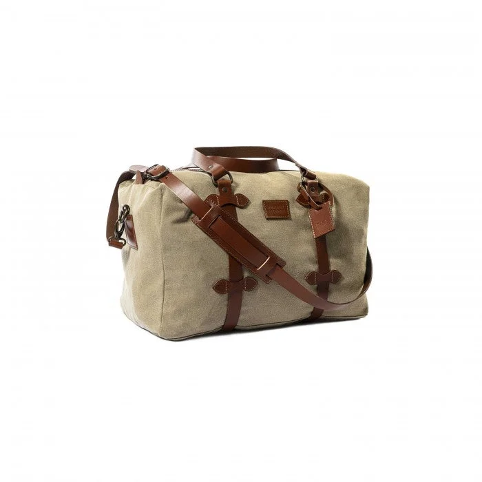 Mod 246 - Duffel Bag Cuoio Beige made with Vintage Cotton Waterproof Gore-Tex