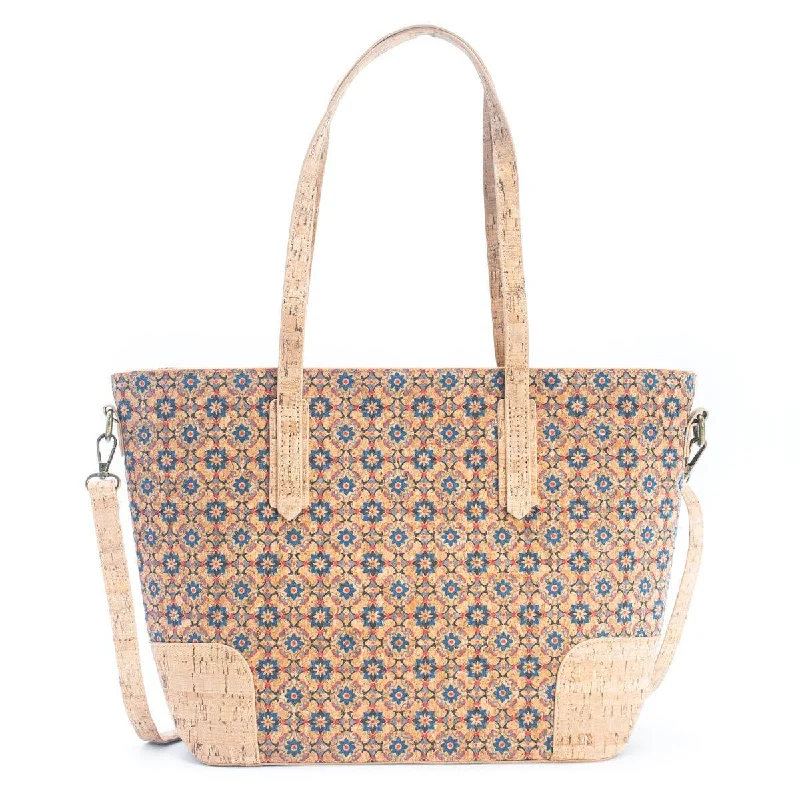 Natural Cork with summer Design: Women's Tote Bag BAGF-022