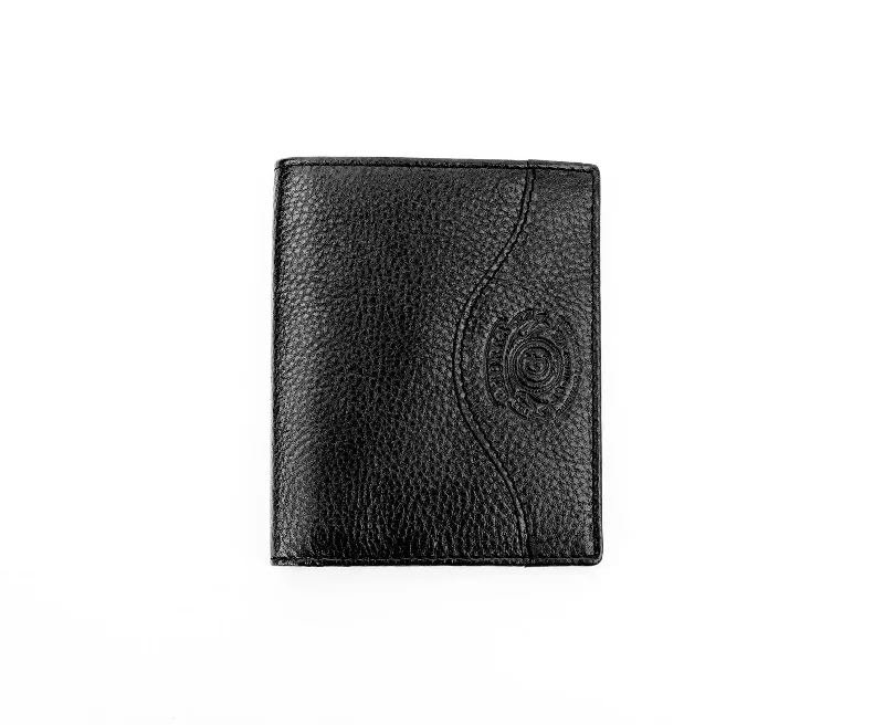 Vertical Card Case No. 396 | Vintage Black Leather