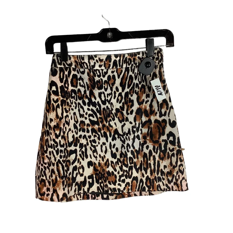 Animal Print Skirt Mini & Short Milly, Size 2