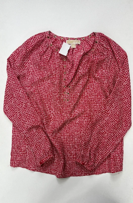 Blouse Long Sleeve By Michael By Michael Kors  Size: S