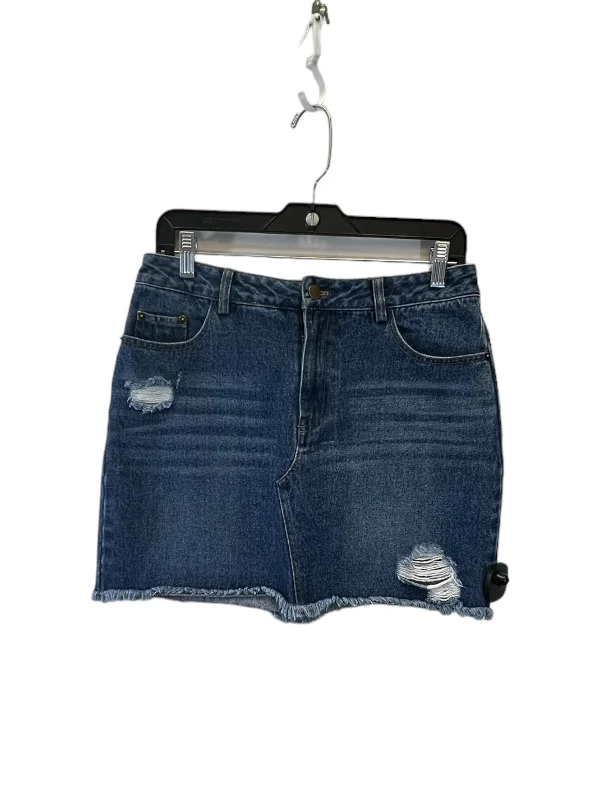 Blue Denim Skirt Mini & Short Forever 21, Size M