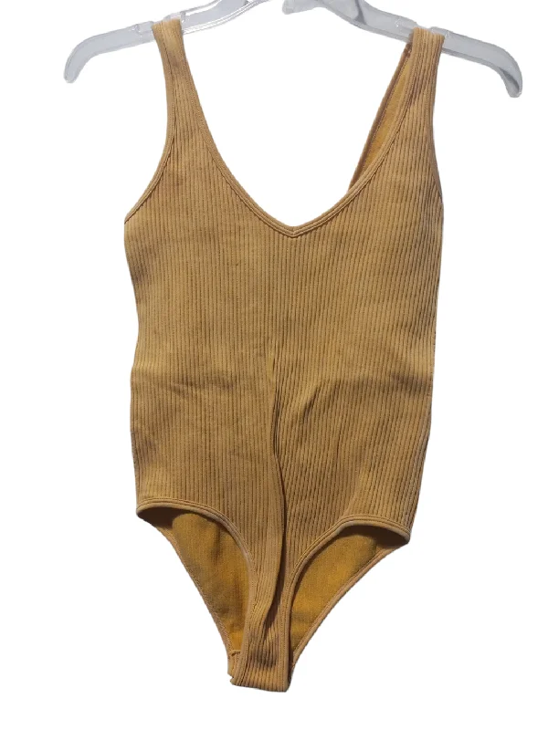 Bodysuit By Clothes Mentor In Yellow, Size: S