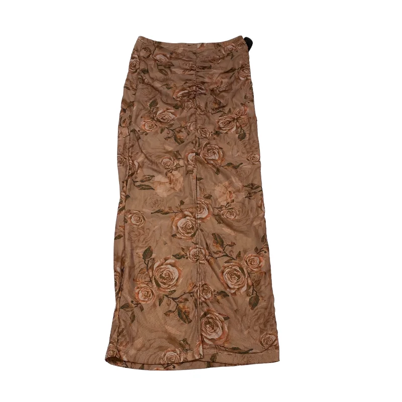 Brown Skirt Maxi Shein, Size S