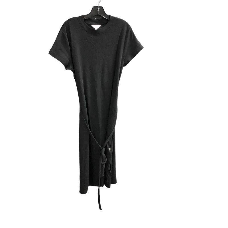 Dress Casual Midi By Time And Tru In Black, Size: L