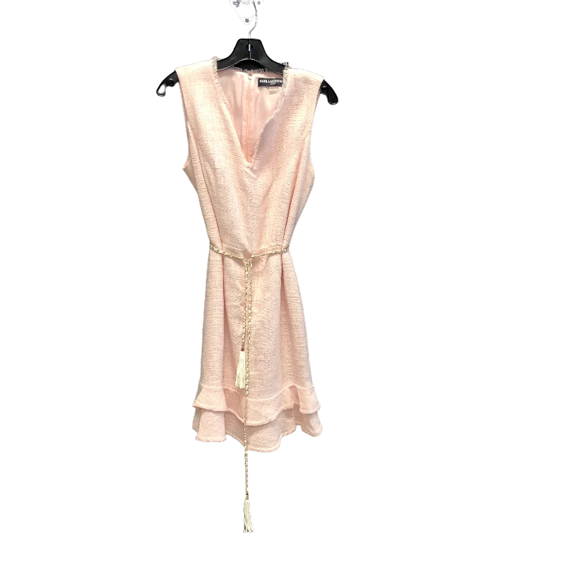 Dress Designer By Karl Lagerfeld In Pink, Size: 10