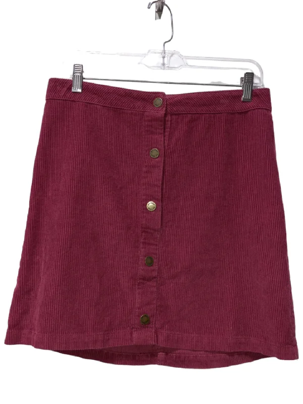 Maroon Skirt Midi Clothes Mentor, Size Xl