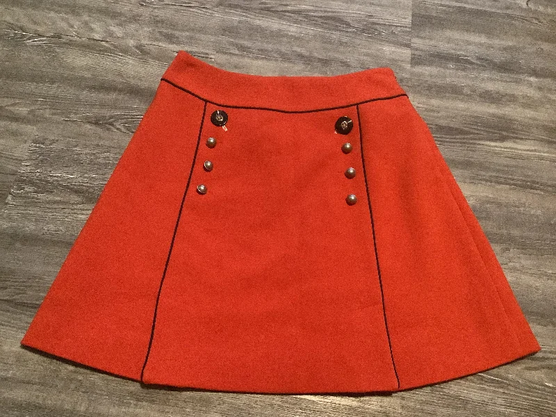 Orange Skirt Mini & Short Leifsdottir, Size 2