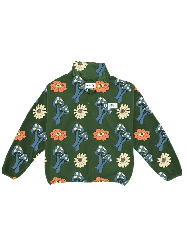 Power to the Parks Shrooms Trail Fleece - Green