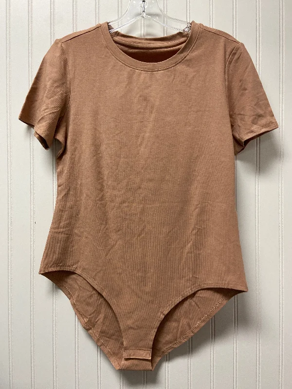 Tan Bodysuit Clothes Mentor, Size 1x