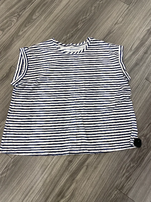 Top Short Sleeve By Lane Bryant In Striped Pattern, Size: 26