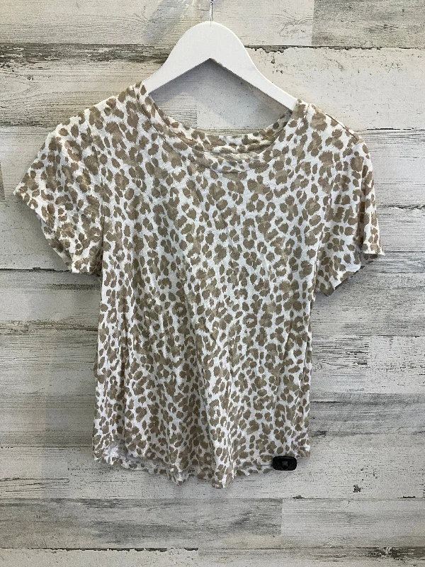 Top Short Sleeve By Old Navy In Animal Print, Size: S