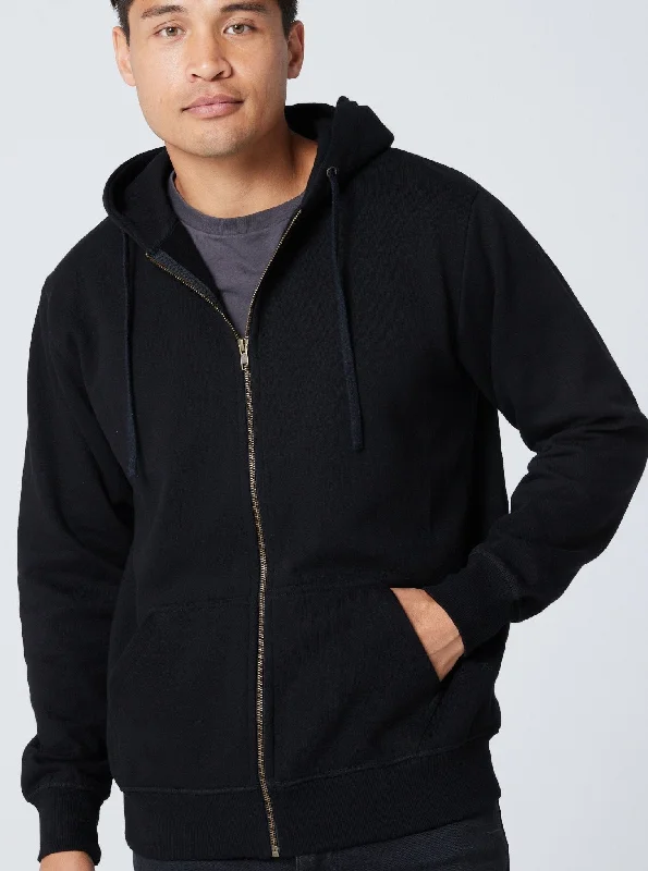 Unisex Zip Hoodie - Black