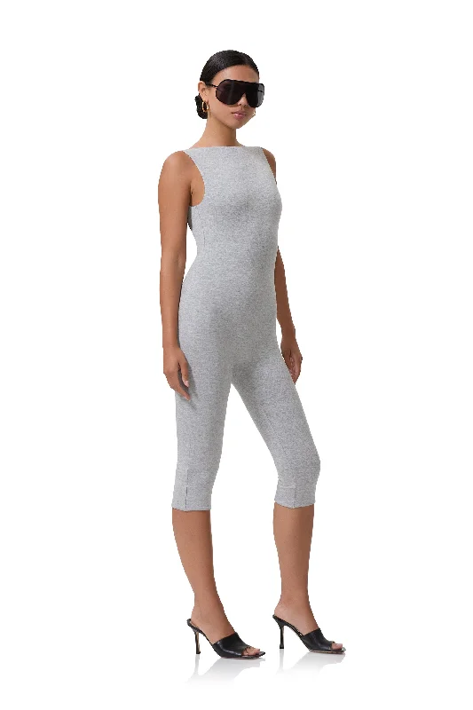 Tahlia Capri Catsuit - Heather Grey